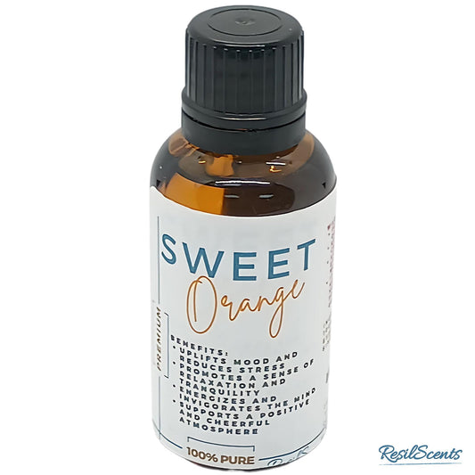 Sweet Orange Pure Essential Oil 1oz – Bright Citrus Aroma | A Uplifting Valentine’s Day Gift | Hand-Poured Eco-Friendly - ResilScents™