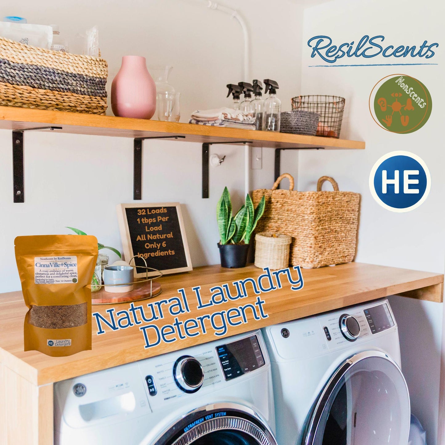 🍂 Cinnamon Spice Laundry Detergent – Holiday Comfort Scent | ResilScents™