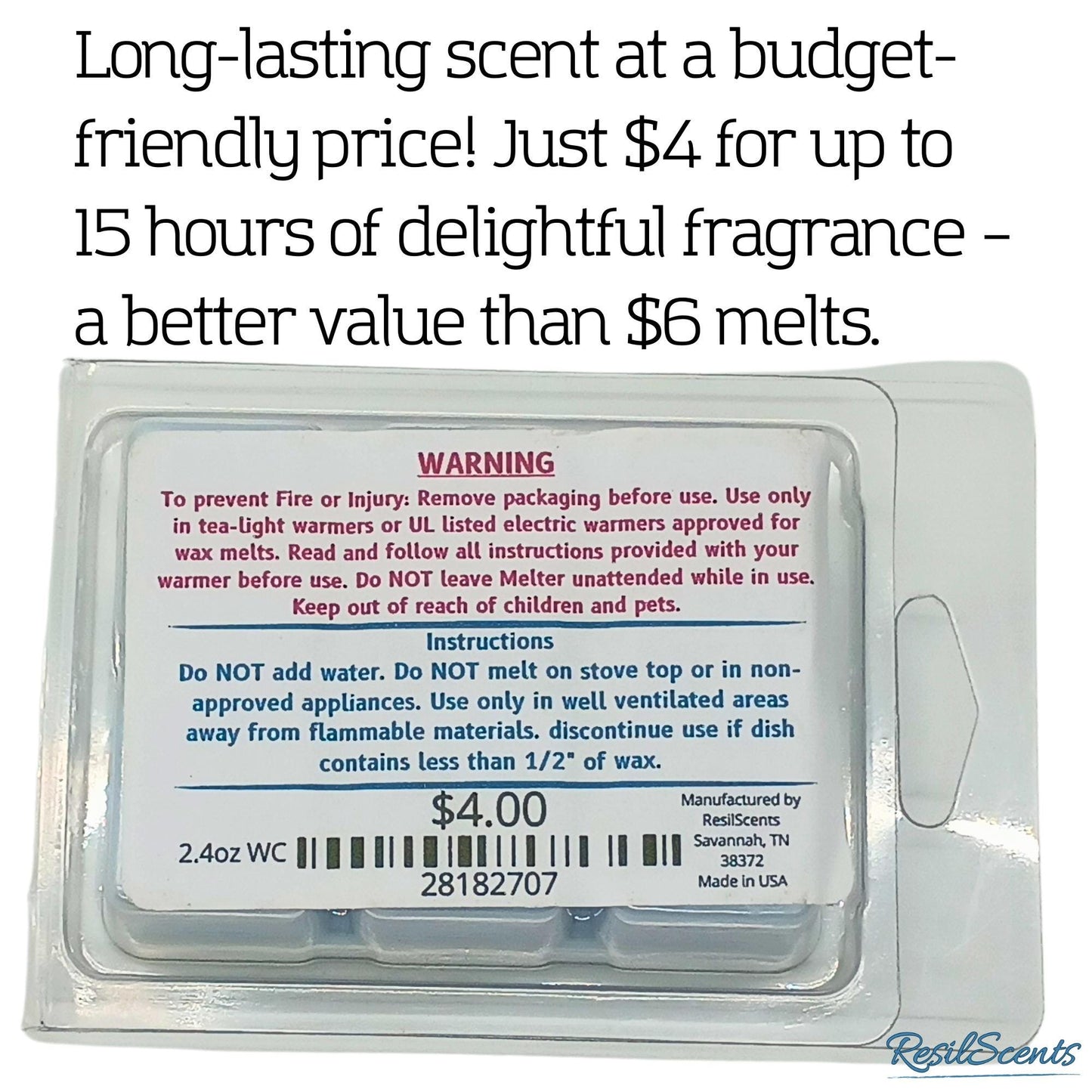 🍉 Watermelon Candy ResilMelt™ – 2.4 oz Soy Wax Melt