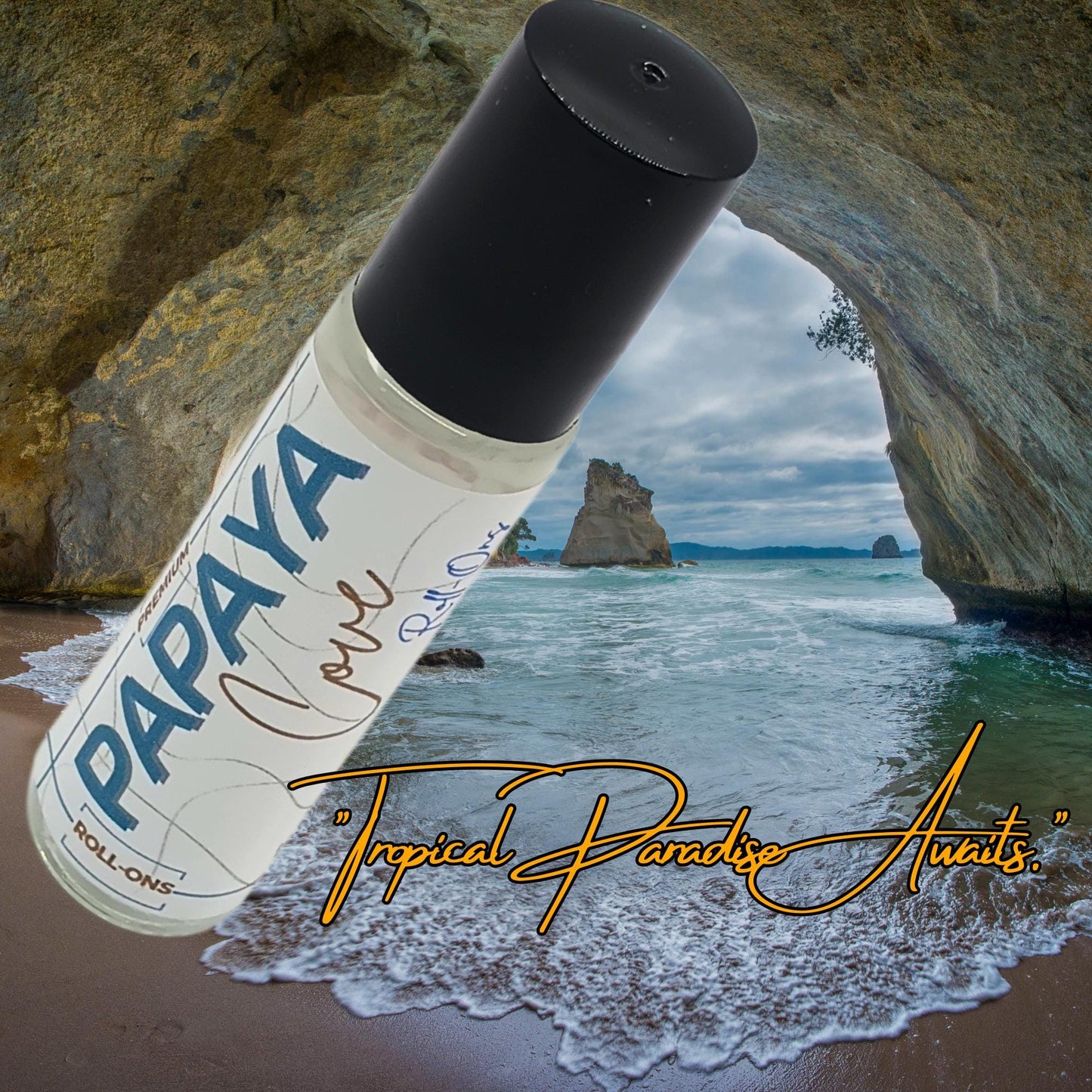 Papaya Cove Roll-On Oil – Tropical Escape in Every Swipe