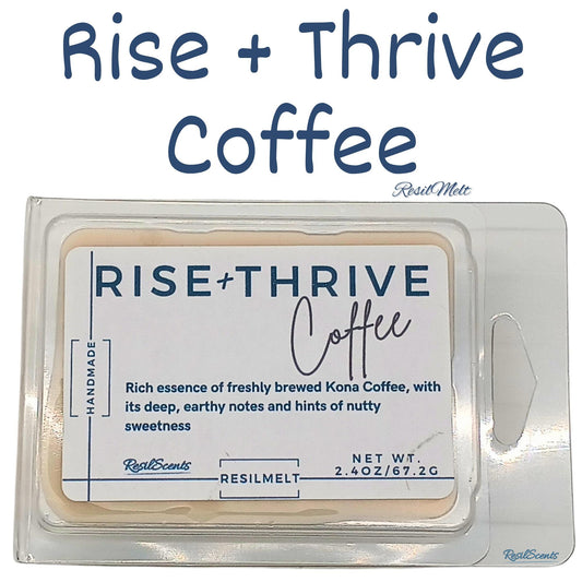 ☕ Rise + Thrive Coffee ResilMelt™ – 2.4 oz Soy Wax Melt