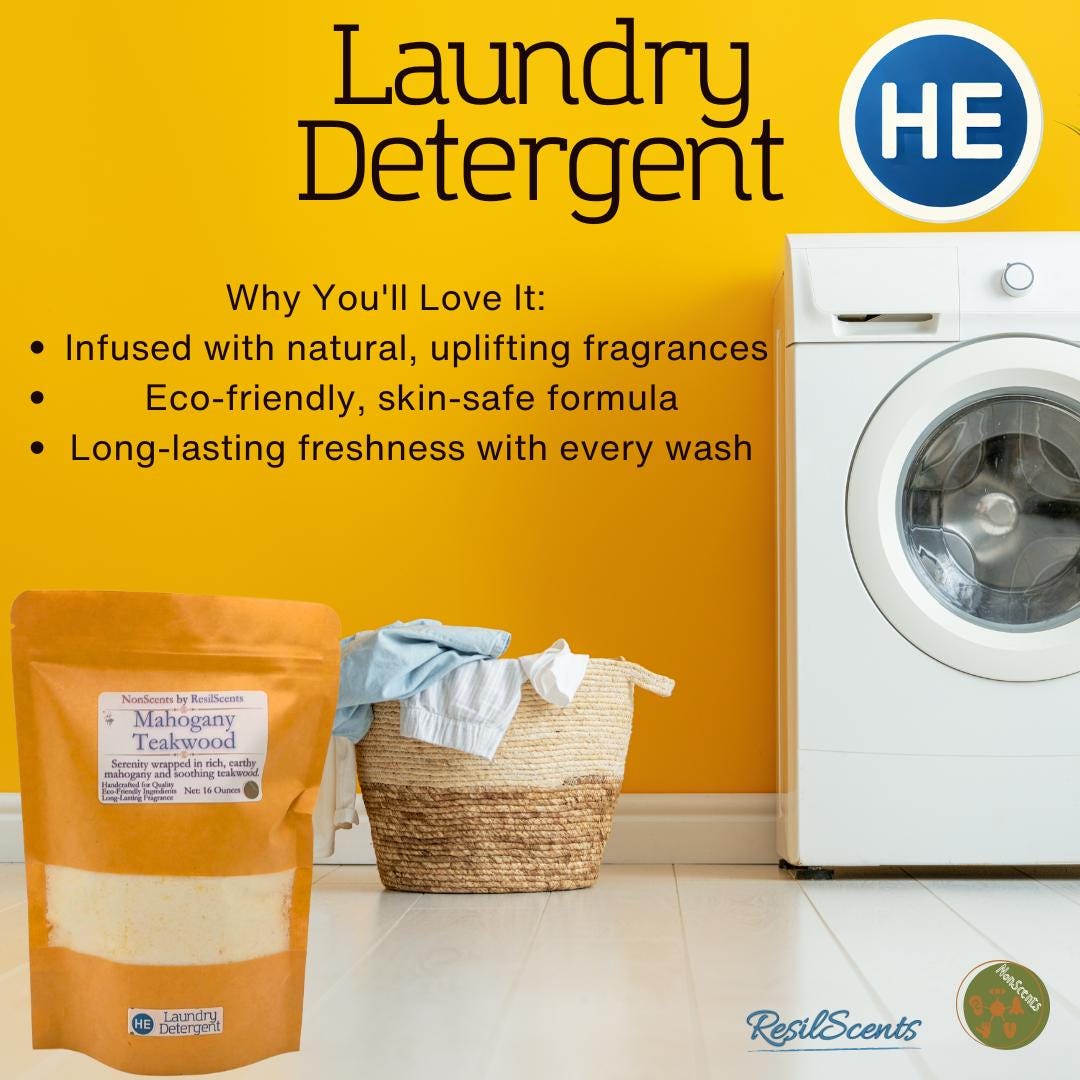🌲 Forest Majesty Laundry Detergent – Mahogany Teakwood Type | ResilScents™