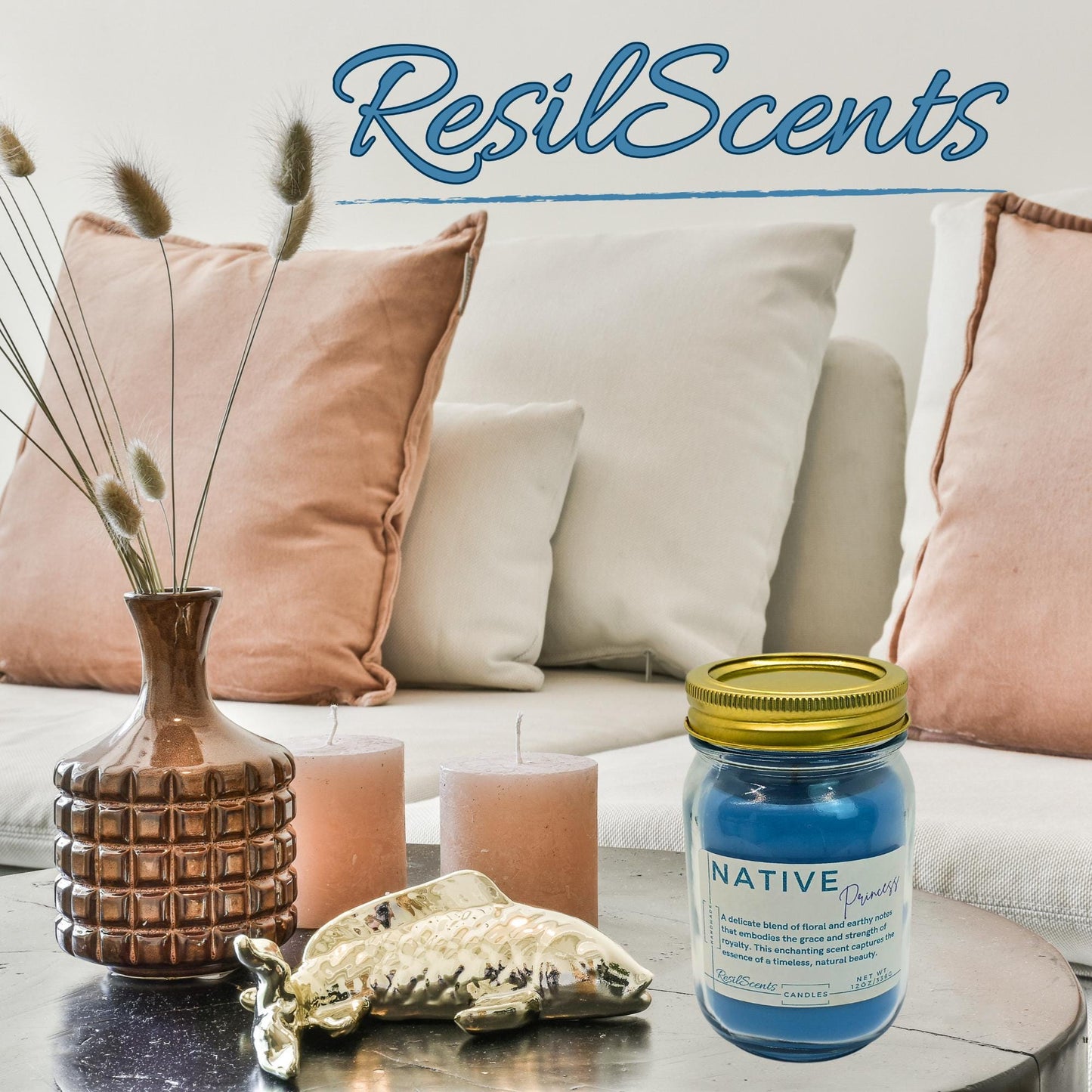 Native Princess Peace Candle – Floral & Earthy Aroma | Embrace Nature’s Spring Revival