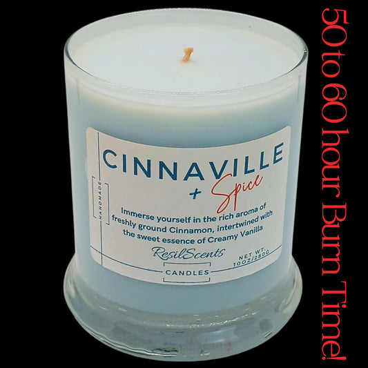 Cinnamon Spice Balance – 10oz Rock Glass Candle