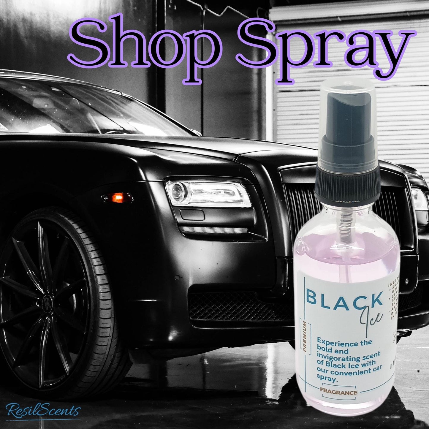 Glacial Edge Car Spray | Black Ice Type | ResilScents®
