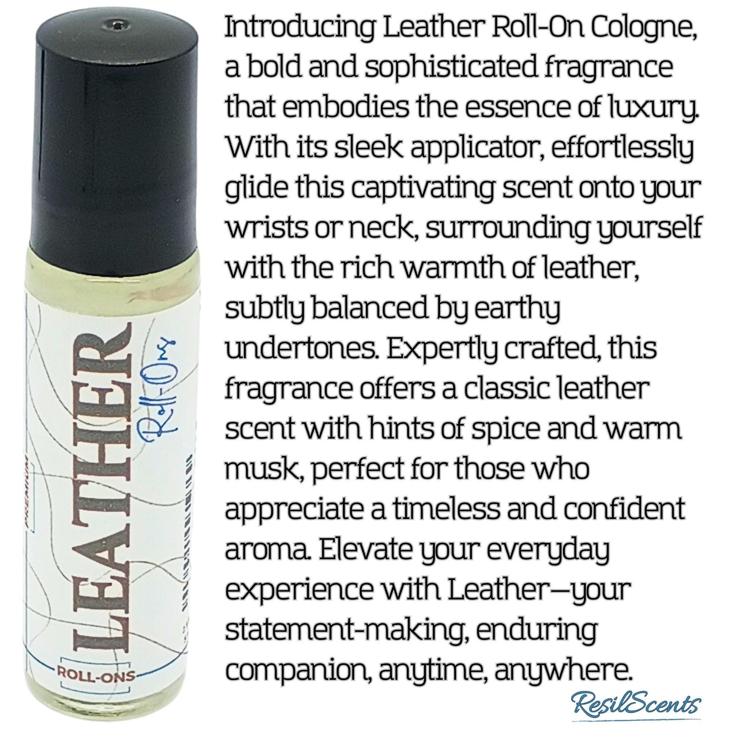 Leather Roll-On Oil – Bold. Refined. Timeless Confidence.