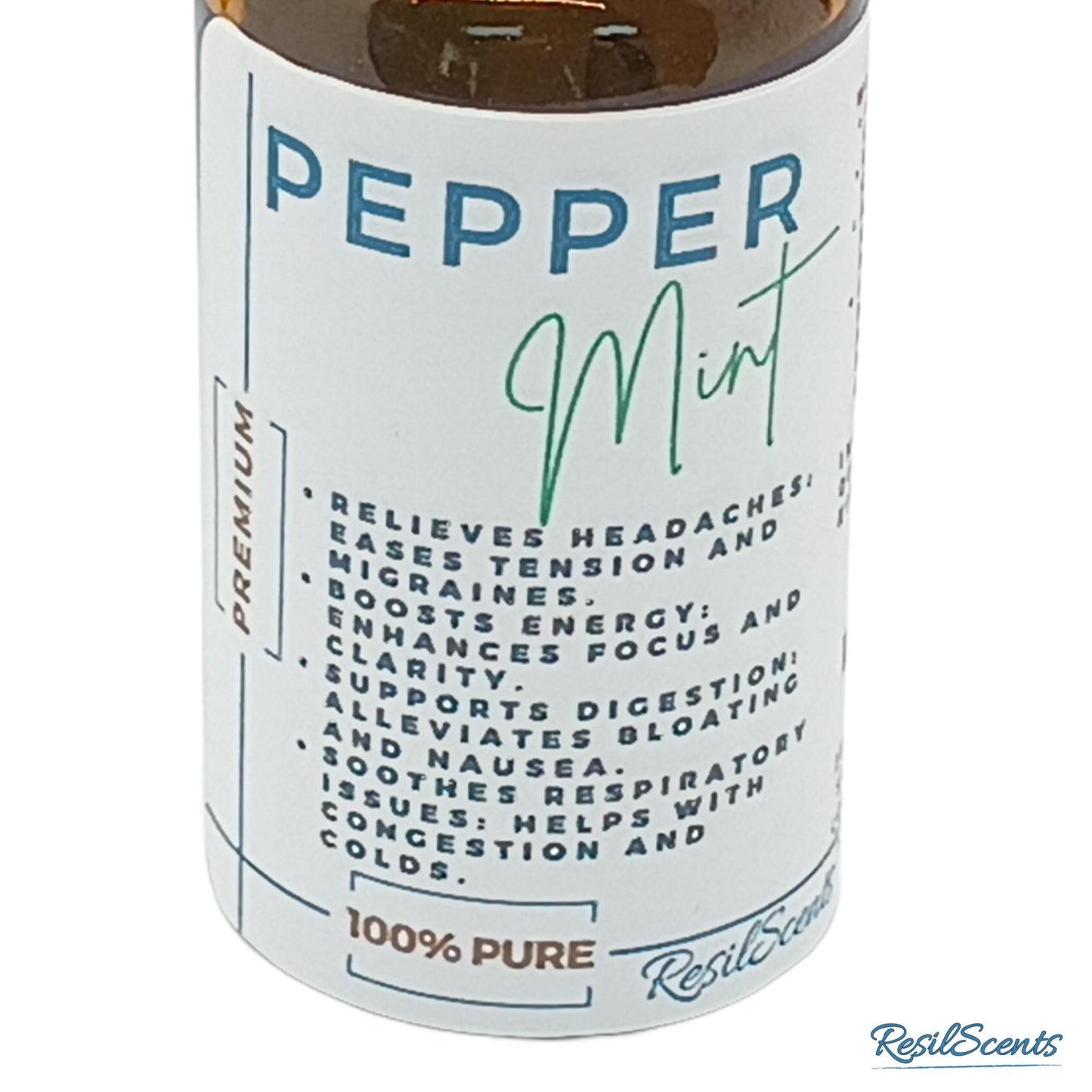 Peppermint Essential Oil Amber Glass Bottle – Aromatherapy Oil | Perfect for a Spring Refresh
