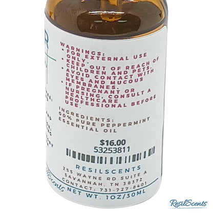 Peppermint Essential Oil Amber Glass Bottle – Aromatherapy Oil | Perfect for a Spring Refresh