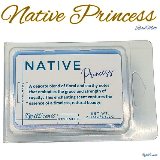 👑 Native Princess ResilMelt™ – 2.4 oz Soy Wax Melt