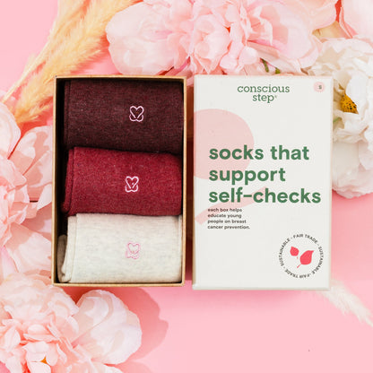 Socks that Support Self-Checks | box Sustainable Socks - Conscious Step