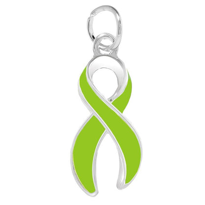 Lime Green Ribbon Charms