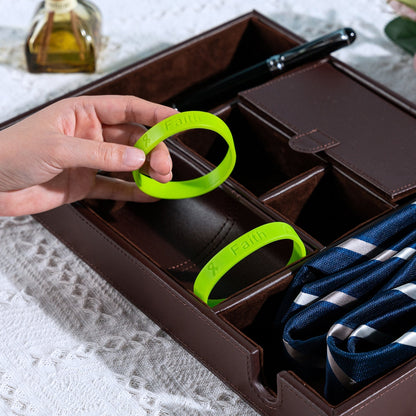 Lime Green Silicone Bracelets for Lymphoma, Lyme Disease