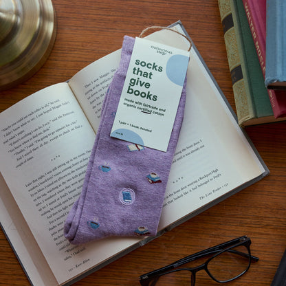 Socks that Give Books by ResilScents