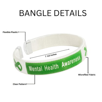 10 Pack Mental Health Bangle Bracelets