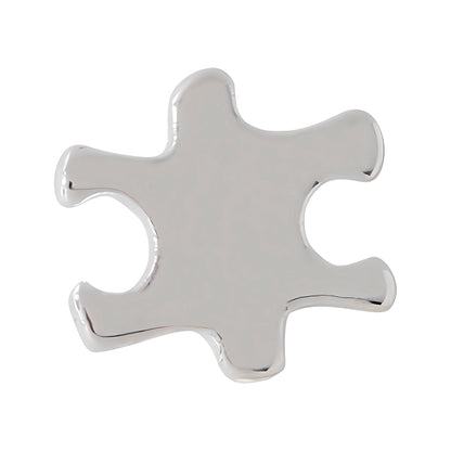 10 Pack Small Silver Autism Awareness Puzzle Lapel Pins